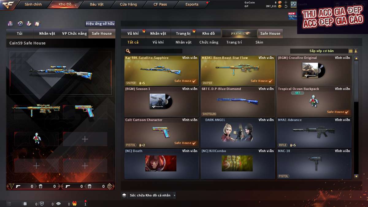 shop acc cf uy tin gia re